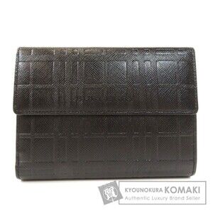 Burberry Check Bifold Wallet Leather